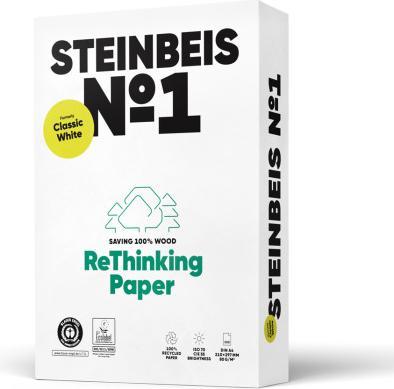 Image du produit Steinbeis Recyclage du papier universel ClassicWhite (80 g/m², 500 x, A4)