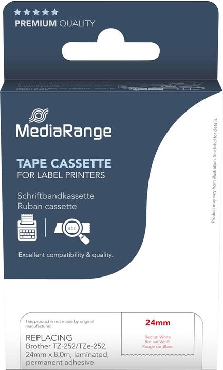Actual product image MediaRange MRBTZ252 (2.40 cm, Red)