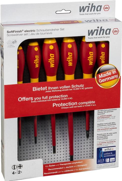 Produktbild Wiha SoftFinish (Schlitzschrauben, Phillipps-Kreuzschlitz (PH))