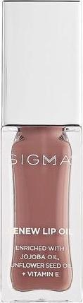 Immagine prodotto Sigma Beauty Renew Lip Oil Neutral Nude Sheen Nutriente Non Appiccicoso con Sottile Lucentezza Senza Parabeni (Nudo neutro)