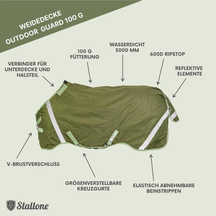 Produktbild Stallone Weidedecke 100 g Outdoor Guard (140 cm)