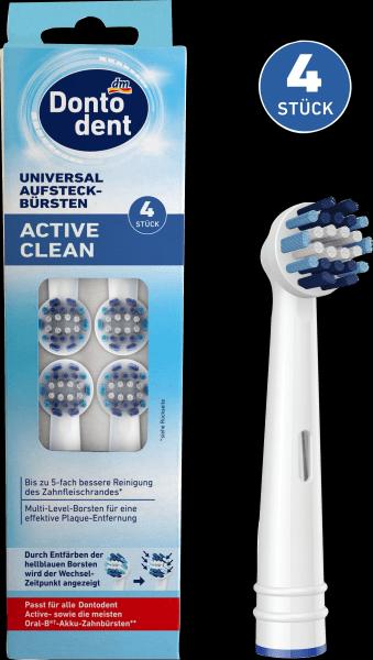 Actual product image dm Dontodent Active Clean brushes (4 x)