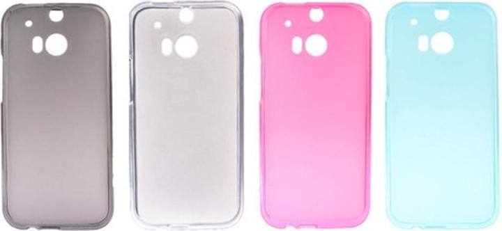 Actual product image König Design Mobile Phone Cover Translucent TPU Case for HTC One 2 M8 Grey (HTC One M8)