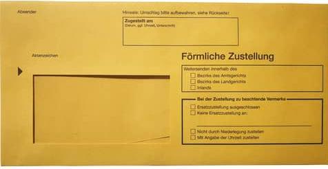 Produktbild Rnk Zustellungsumschlag 11x22cm DL gelb (220 x 110 mm, 1 x)
