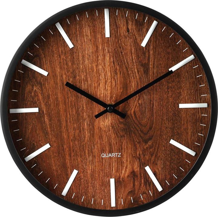 Produktbild Casativo Wanduhr in Retro Holzoptik (30 cm)