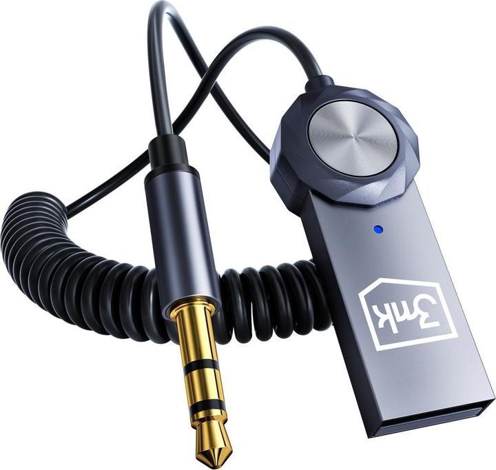 Actual product image 3MK Bezprzewodowy adapter audio Audio Bluetooth Adapter Jack 3.5mm 2w1