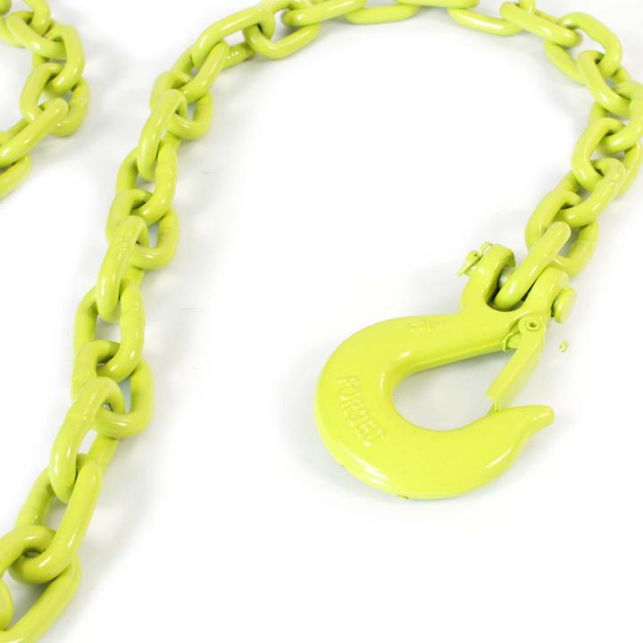 Produktbild XPOtool Forstkette Rückekette rund 1,65m x 8mm Aufhängeglied Sicherheitshaken