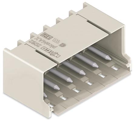 Image du produit Wago Connecteur mâle avec picots coudés Gris clair 2092-1424/200-000 Contenu : 200 pcs (2092-1...