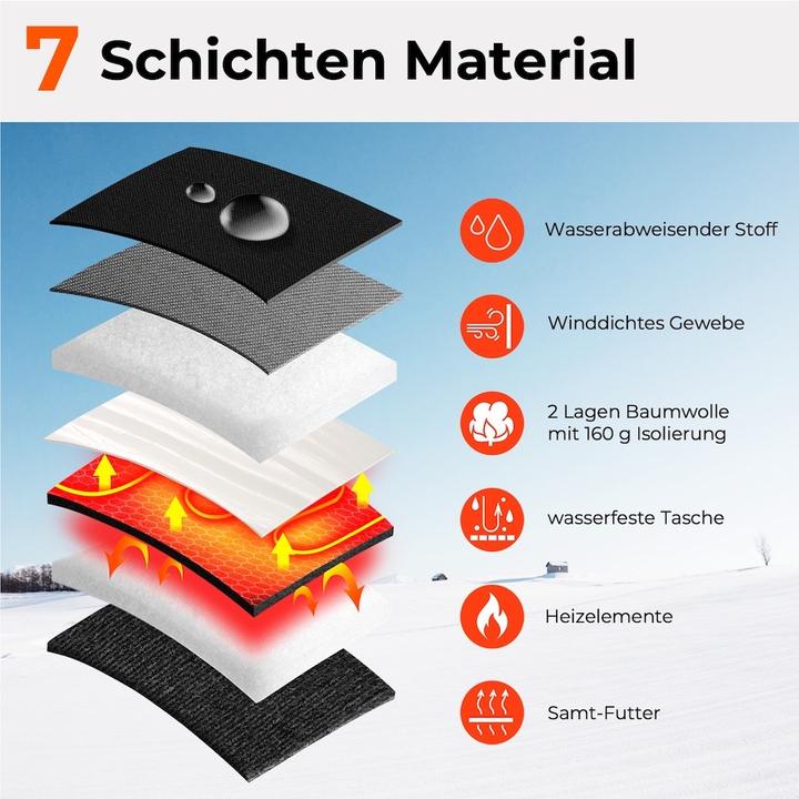 Produktbild Kiwikā Heizhandschuhe weiss-schwarz (S)