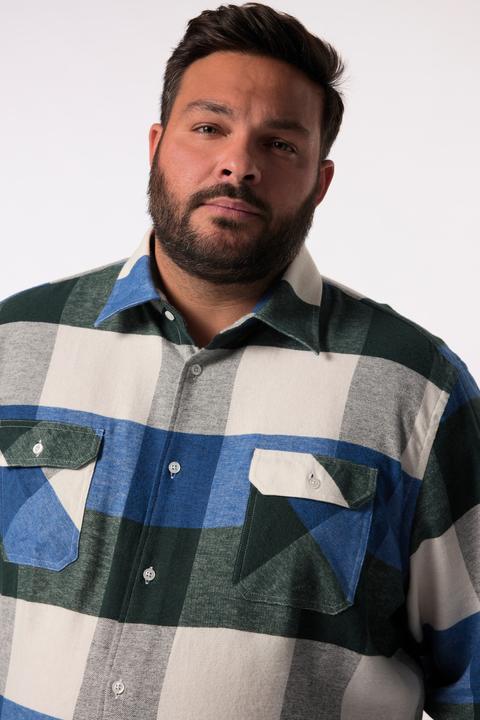 Produktbild Men+ Karo-Flanellhemd, Langarm, Kentkragen, Comfort Fit (5XL)