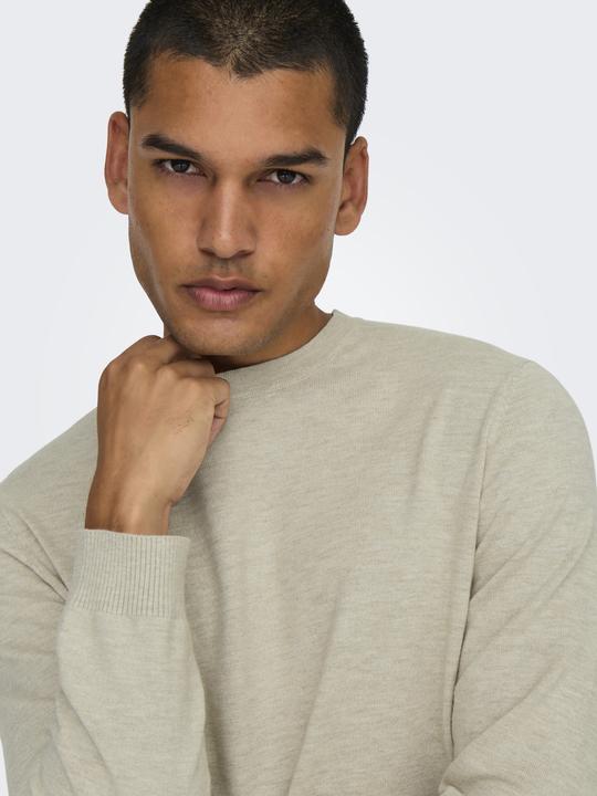 Actual product image Only & Sons Regular fit round neck pullover knitted jumper (L)