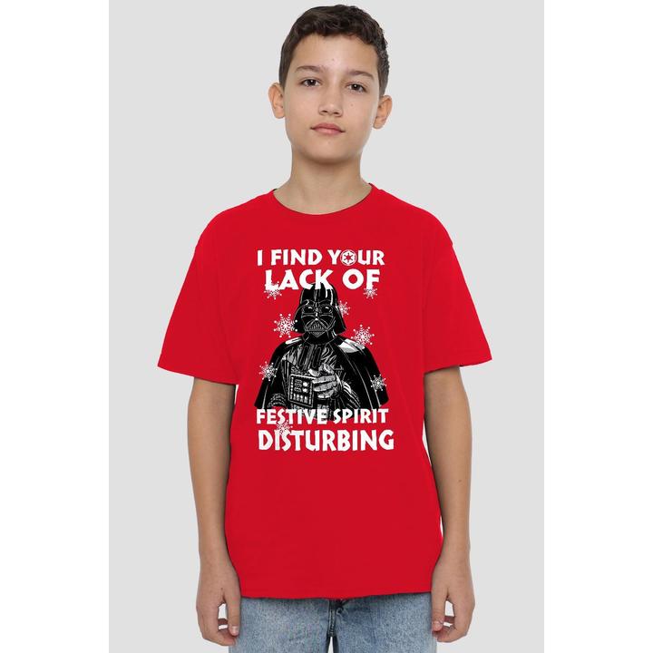 Immagine prodotto Star Wars Lack Of Spirit Maglietta Natale Darth Vader Bambini (128)