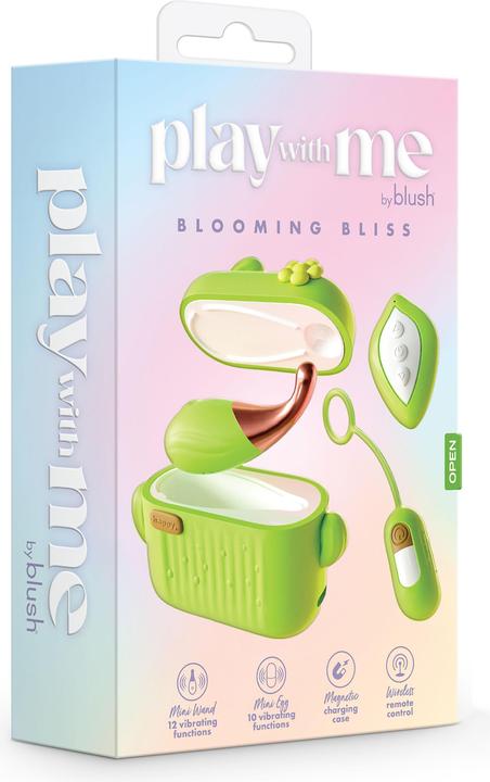 Image du produit Blush Play with Me Blooming Bliss 4 Piece Set - Mini-baguette de massage clitoridien et vibrateur à oeuf