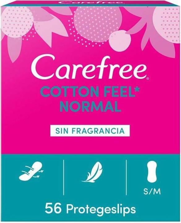 Produktbild Carefree COTTON protector sin fragancia 56 uds (56 x, Slipeinlagen)