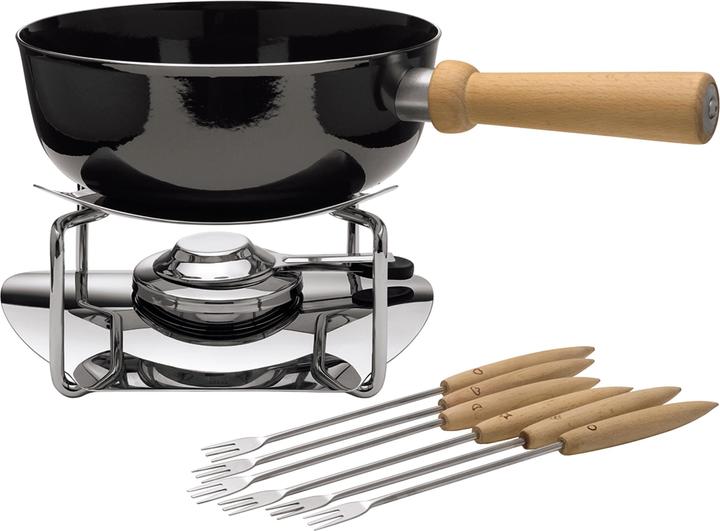 Silit Käsefondue-Set 9-teilig Fondue für 6 Personen Silargan Funktionskeramik induktionsgeeignet (Käsefondue)