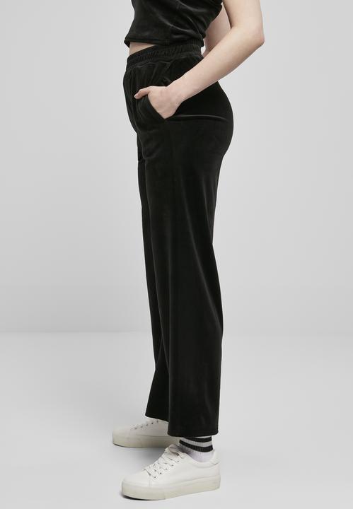 Image du produit Urban Classics Sweatpants femme taille haute en velours (XS)