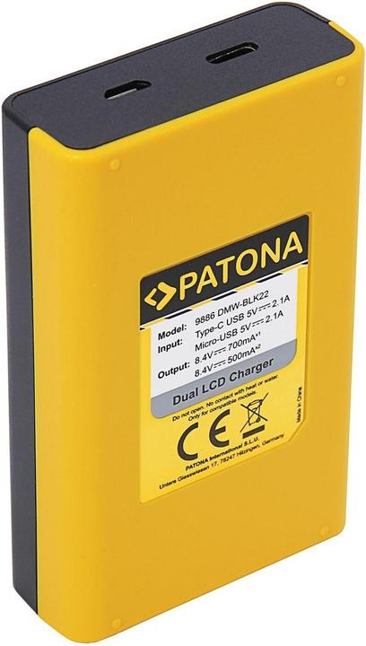 Produktbild Patona DMW-BLK22 (Kamera Akku Ladegerät)