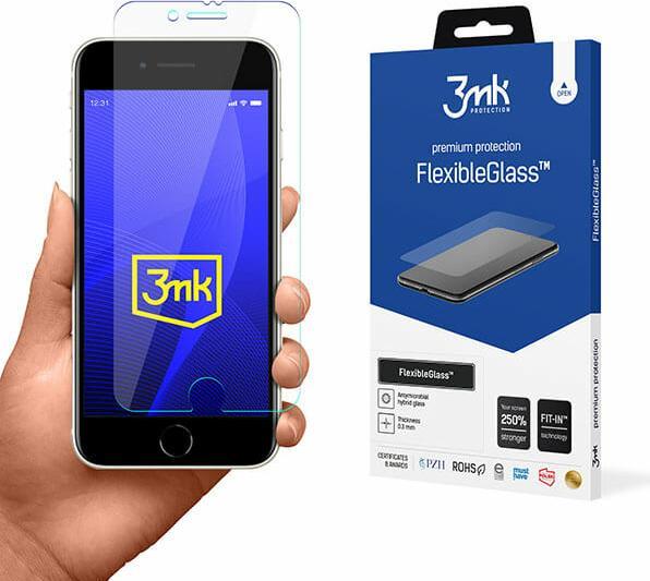 Actual product image 3MK hybrid glass Flexible 2.5D for iPhone 8 (1 Piece, Apple iPhone 8)