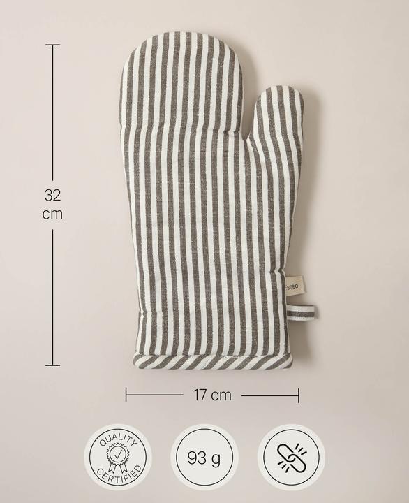 Image du produit Esmée Gant de four en coton et lin (Remplissage : Polyester, 50% lin / 50% coton biologique)