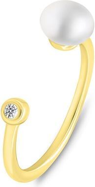 Produktbild Brilio Silver - Delicate gold plated ring with real pearl RI103Y - Circuit: 60 mm (60)