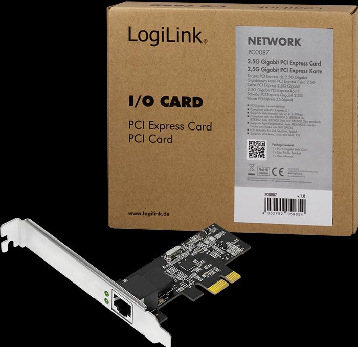 Immagine prodotto LogiLink . RJ-45, PCIe 2.1 (PCI Express 2.1)