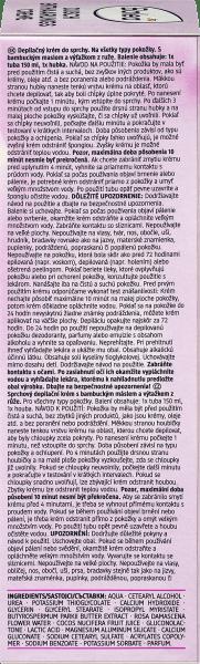 Valeurs nutritives et ingrédients dm Balea Crème dépilatoire pour la douche (150 ml, 1 x)