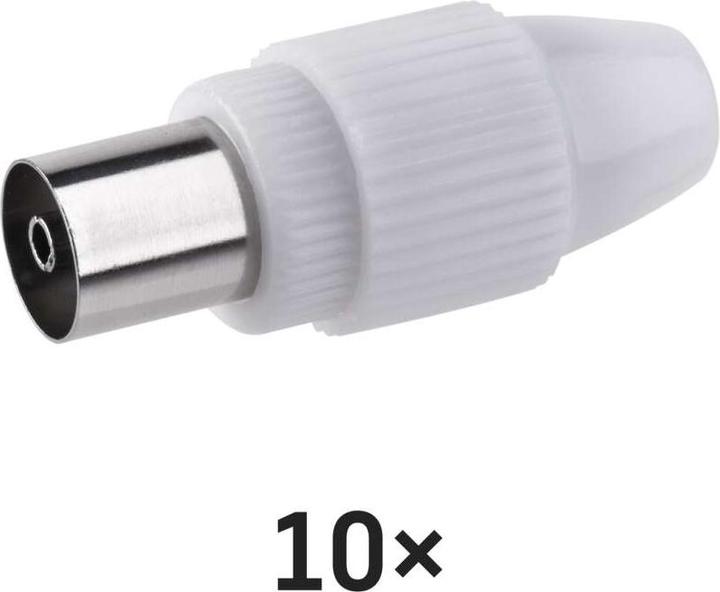 Emos IEC socket, direct screw type, 10 pcs. (Antenna cable)