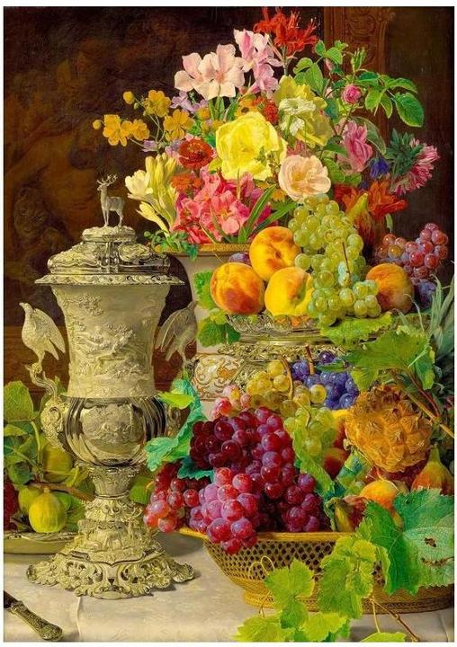 Produktbild Enjoy Puzzle ENJOY-1218 - Ferdinand Georg Waldmüller: Stillleben mit Früchten, Puzzle, 1000 Teile (1000 Teile)