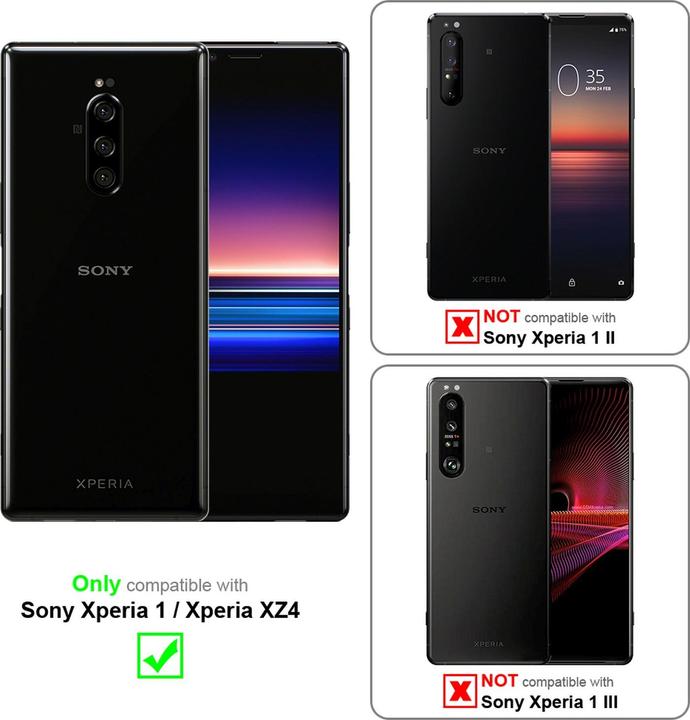 Image du produit Cadorabo Couverture du livre de fleurs (Sony Xperia 1, Sony Xperia XZ4)