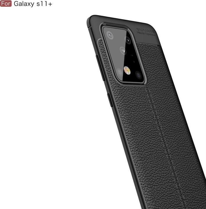 Actual product image Screenguard Samsung Galaxy S20 Ultra Case Leather Design TPU Cover (Samsung Galaxy S20 Ultra)