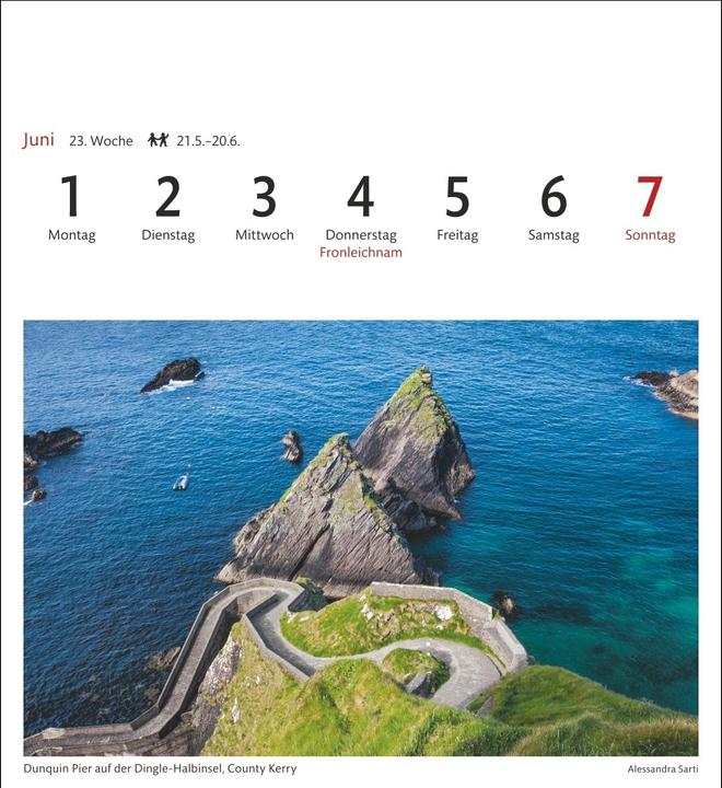 Image du produit Harenberg Irland Sehnsuchtskalender 2026 - Wochenkalender mit 53 Postkarten (Allemand)