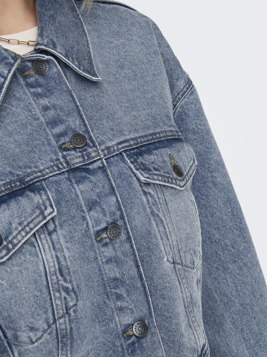 Immagine prodotto Only Colletto Fly-away Giacca a spalla bassa Giacca in denim (L)