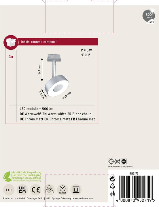 Produktbild Paulmann URail Spot Circle (308 lm)