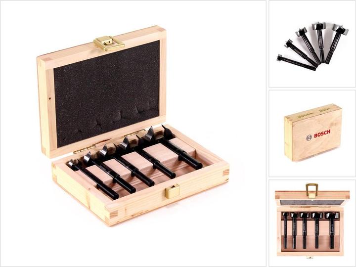 Produktbild Bosch Professional Zubehör 5-tlg. Forstnerbohrer-Set, 15–35 mm (20, 25, 30, 35, 15 Millimeter)