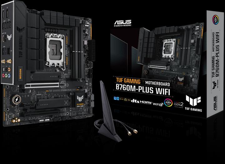 Immagine prodotto ASUS TUF GAMING B760M-PLUS WIFI (LGA 1700, Intel B760, mATX)
