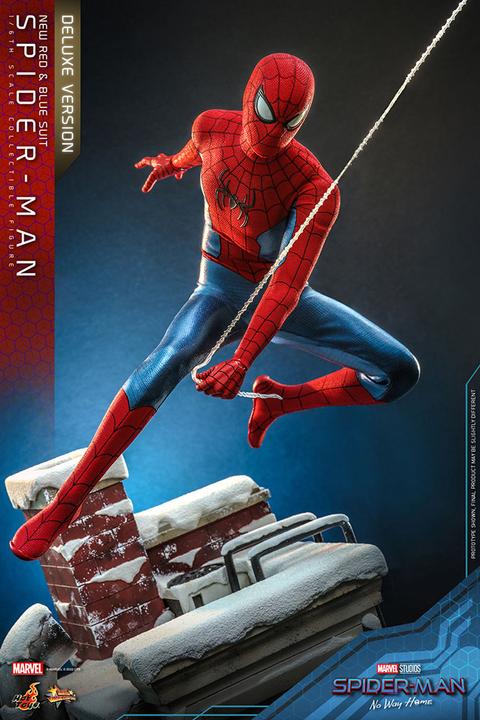 Immagine prodotto Hot Toys Spider-Man: No Way Home statuetta Movie Masterpiece 1/6 Spider-Man (nuova tuta rossa e blu) (Deluxe