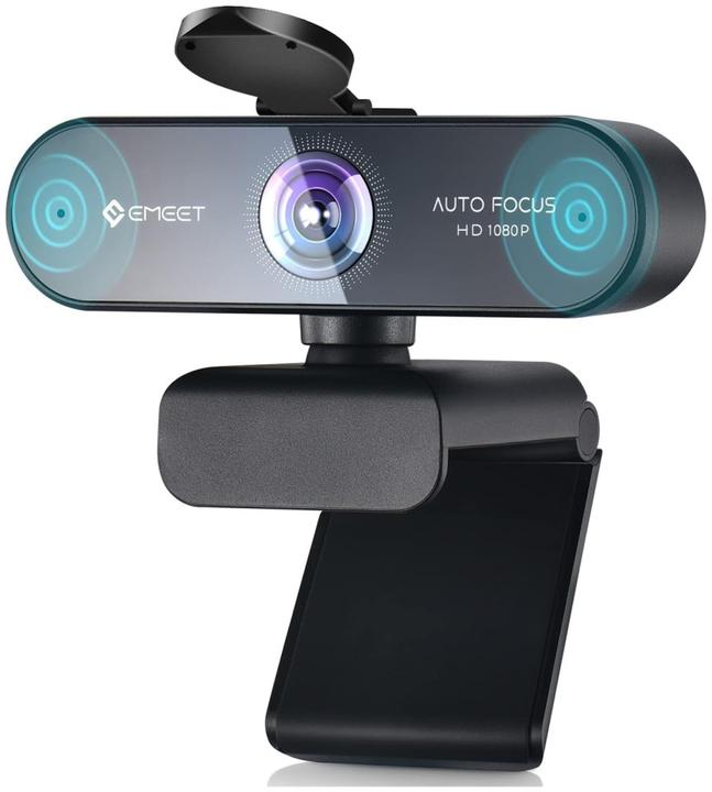 Produktbild EMeet Nova Webcam Full HD 1080P με Autofocus,Κάλυμμα και Διπλά Μικρόφωνα για Βιντεοκλήσεις
