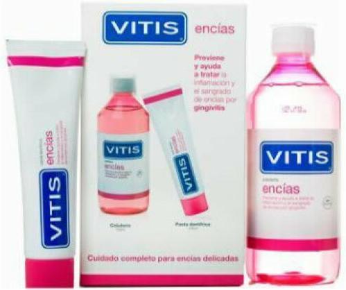 Immagine prodotto Vitis Confezione Pasta di gomma 100ml Collutorio 500ml (500 ml)