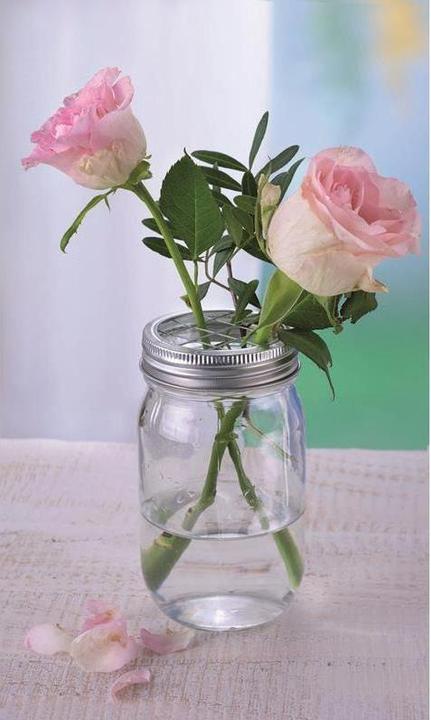Produktbild Glorex Glas mit Deckel Lili Rose
