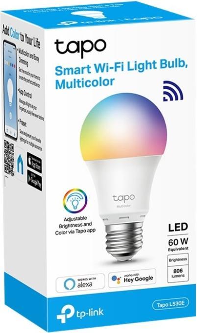 Actual product image TP-Link Tapo L510E (2-pack) (E27, 8.70 W, 806 lm, 2 x, F)