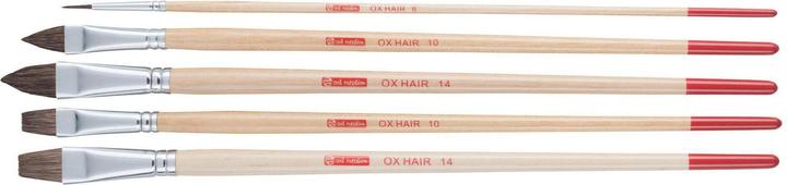 Talens Set di spazzole per capelli di bue auricolari 5 mix