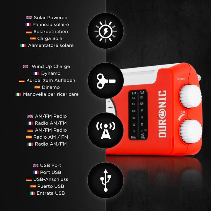 Image du produit Duronic Radio hybride (FM, AM)