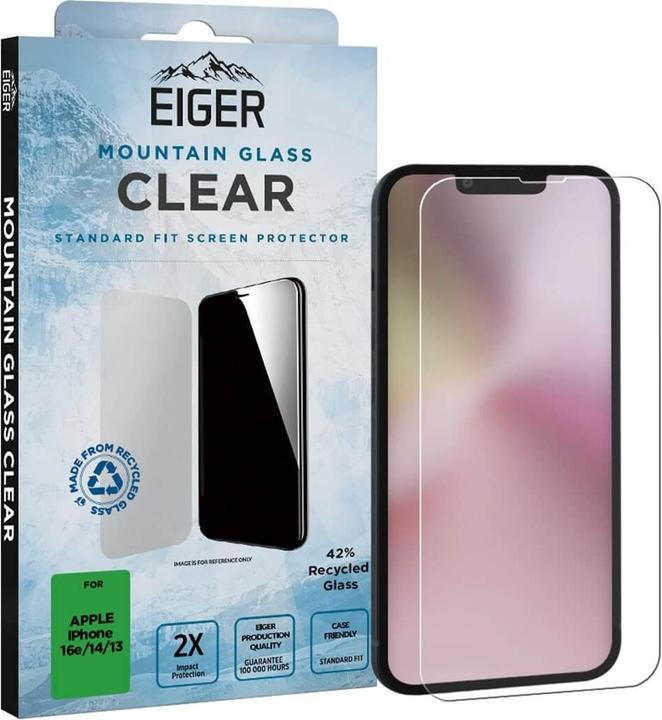 Produktbild Eiger Mountain Glass Clear (1 Stück, Apple iPhone SE (3rd Gen), Apple iPhone 14, Apple iPhone 13)