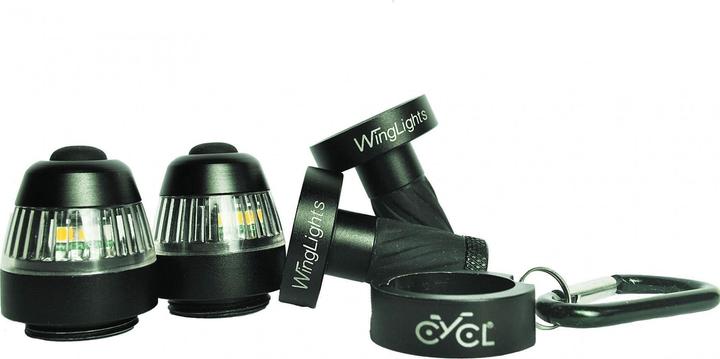 Actual product image CYCL WingLights 360 Clignoteur & Feu latéral pour vélo (fixation magnétique) (30 lm)