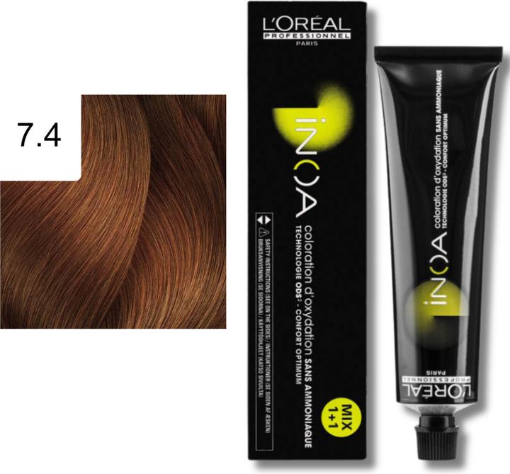 Produktbild L'Oréal Professionnel Inoa (7/4 mittelblond Kupfer)
