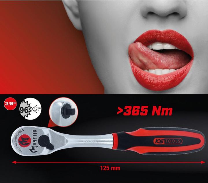 Actual product image KS Tools 3/8 Monster Reversible Ratchet (3/8")
