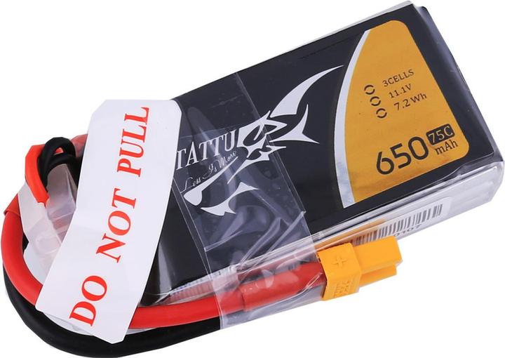 Actual product image Tattu RC Battery LiPo 650 mAh 11.1 V 75C (11.10 V, 650 mAh)