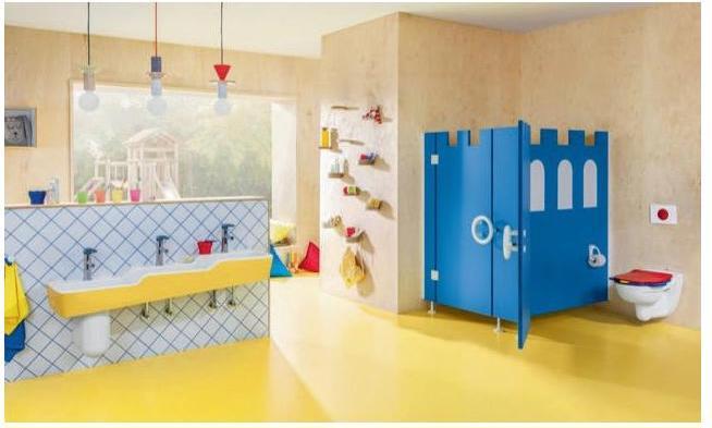 Produktbild Villeroy & Boch V&B WC-Sitz O.NOVO KIDS m De Oc. Blue/Sunshine Yellow/Cherry Red