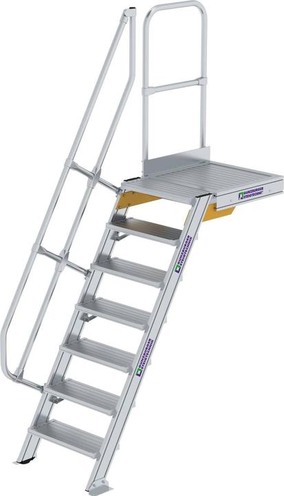 Actual product image Günzburger Günzburg stairs with platform Step width 600 mm 7 steps (Scaffolding, 60 cm)