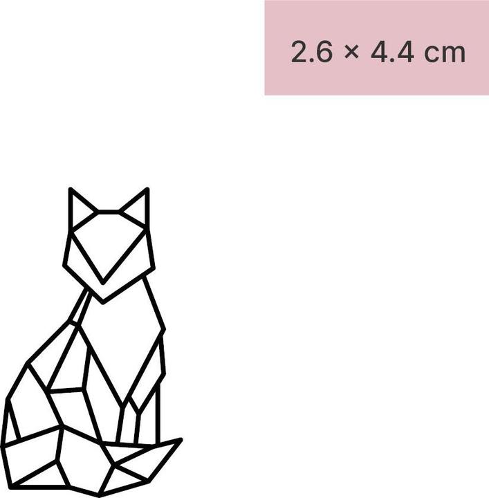 Produktbild minink Temporäres Tattoo – Geometrischer Fuchs